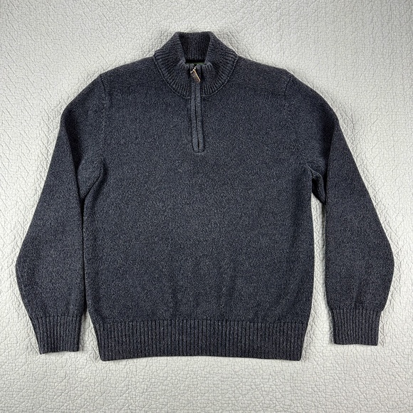 Eddie Bauer Other - Eddie Bauer V-Neck Sweater | Quarter-zip | Large|  Charcoal Gray | Pullover